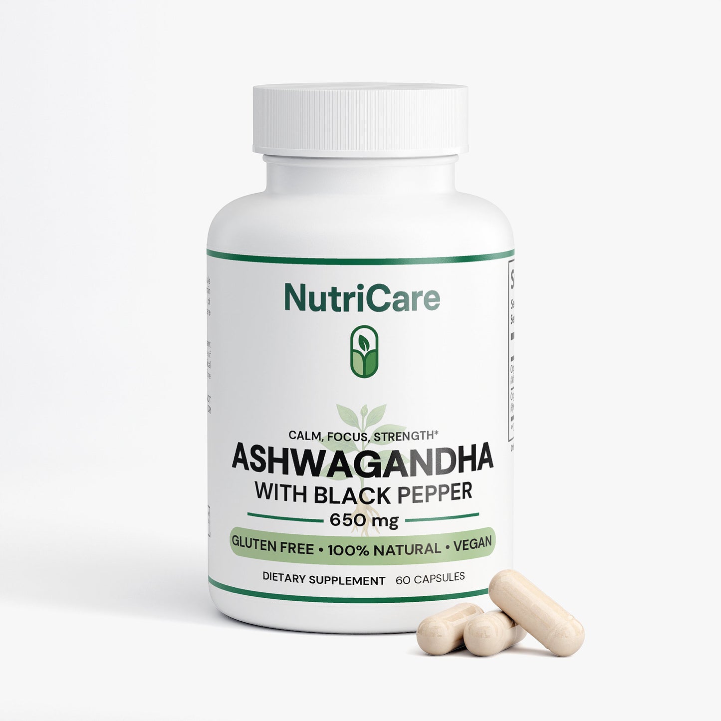 Organic Ashwagandha + Black Pepper